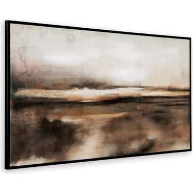 Drewland Black And Brown And Orange Wall Art