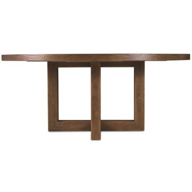 Driftwood 72 Inch Round Dining Table In Medium Wood