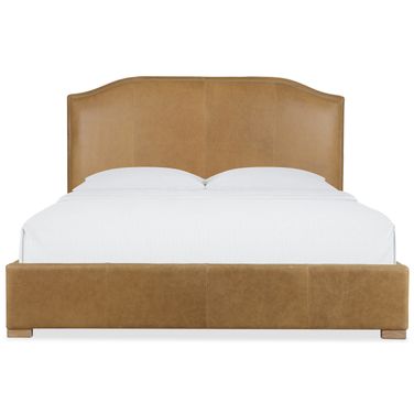 Driftwood California King Upholstered Bed In Brown