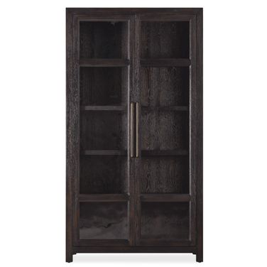 Driftwood Display Cabinet In Burnt Timber