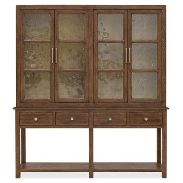 Driftwood Display Sideboard In Saddle