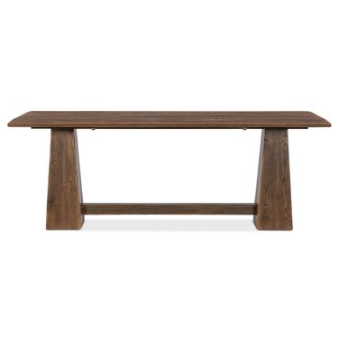 Driftwood Flip-Top Console Table In Medium Wood