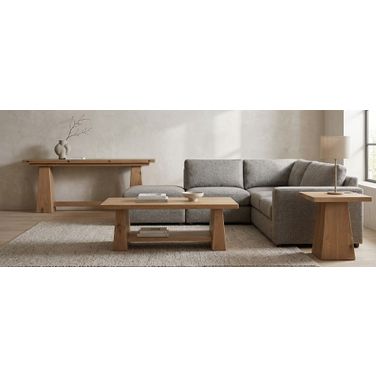 Driftwood Occasional Table Set In Light Wood