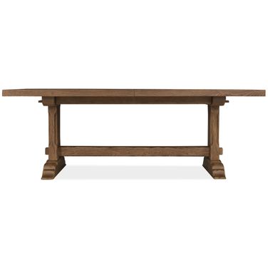 Driftwood Rectangle Dining Room Set Two 20 Inch Leaves In Medium Wood