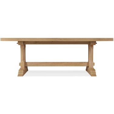 Driftwood Rectangle Dining Table with Two 20 Inch Leaves In Light Wood