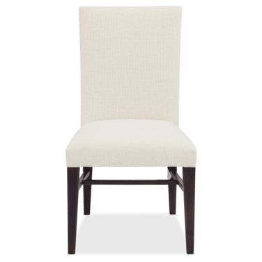 Driftwood Upholstered Side Chair In Beige and Burnt Timber