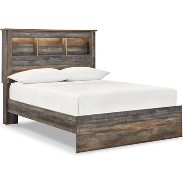 Drystan Multi Full Bookcase Panel Bed