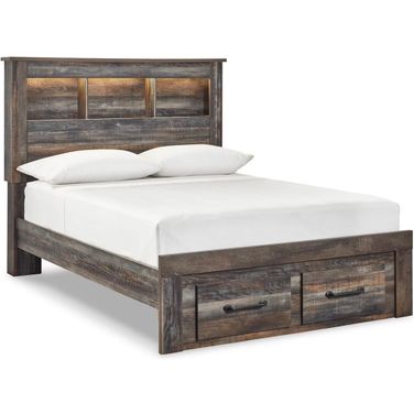 Drystan Multi Full Bookcase Storage Bed