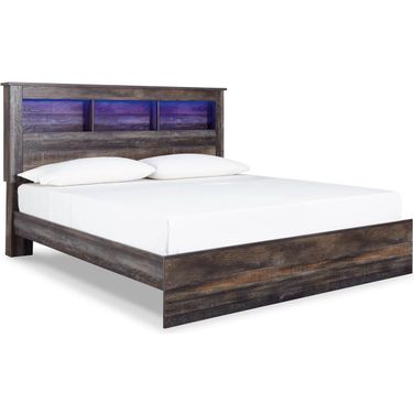 Drystan Multi King Bookcase Panel Bed