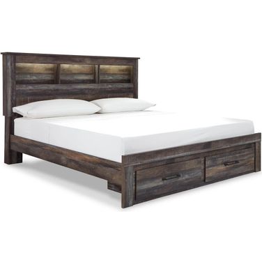 Drystan Multi King Bookcase Storage Bed