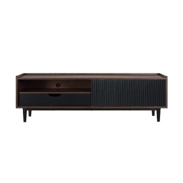Duane Tv Stand In Dark Brown and Black