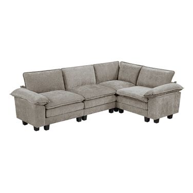 Dublin 4-Piece Modular Sectional In Gray