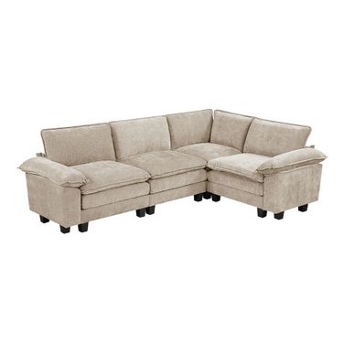 Dublin 4-Piece Modular Sectional In Taupe