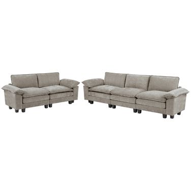 Dublin Living Room Set In Gray