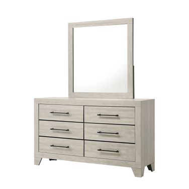 Dubuque Mirror In Light Gray