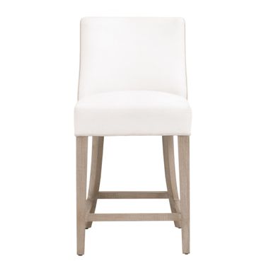 Duet LiveSmart Peyton Counter Stool In Pearl and Natural Gray