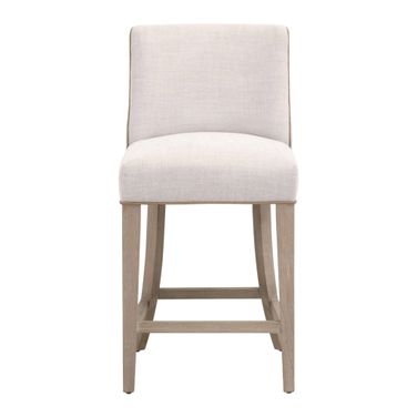 Essentials Duet Counter Stool In Bisque and Natural Gray