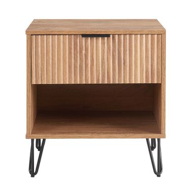 Dumbo Nightstand with 1 Drawer In Golden Brown