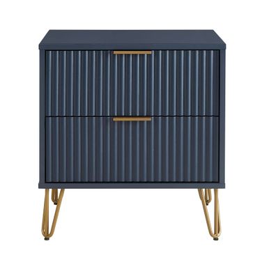 Dumbo Nightstand with 2 Drawer In Midnight Blue