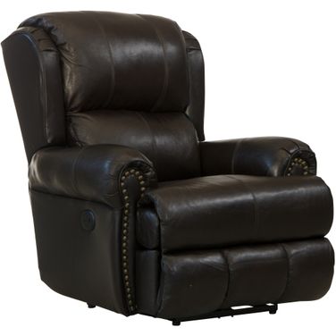 Duncan Power Deluxe Lay Flat Recliner In Chocolate
