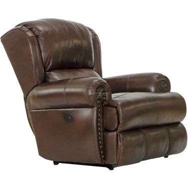Duncan Walnut Power Deluxe Lay Flat Recliner