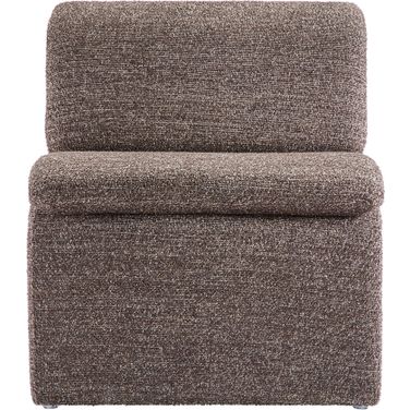 Dune Boucle Upholstered Armless Accent Chair In Antique