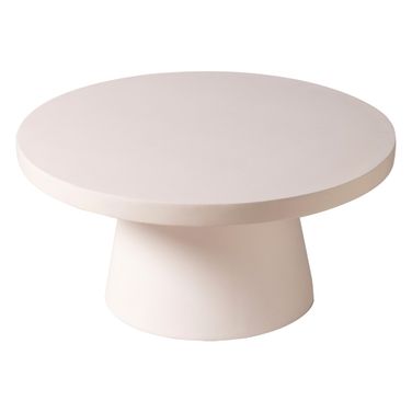 Dune Fiberglass Outdoor Coffee Table In Grey