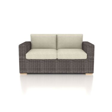 Dune Loveseat In Canvas Flax and Driftwood