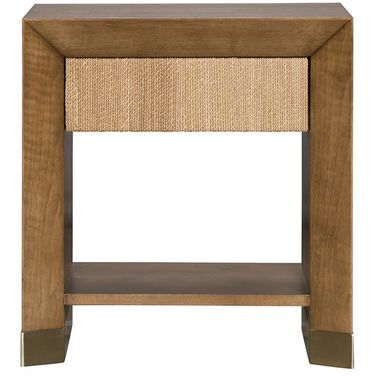 Dune 28 Inch Rectangular Lampakanay Nightstand In Brown