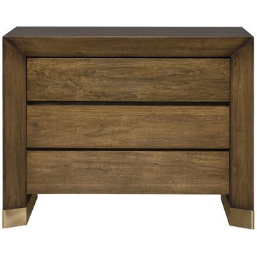 Dune Rectangular Nightstand In Brown