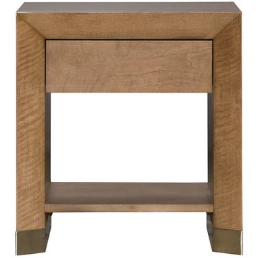 Dune Single Drawer Rectangular Nightstand In Brown