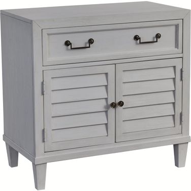 Dunescape 2 Door Nightstand In White