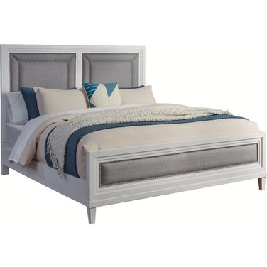Dunescape King Upholstered Bed In White