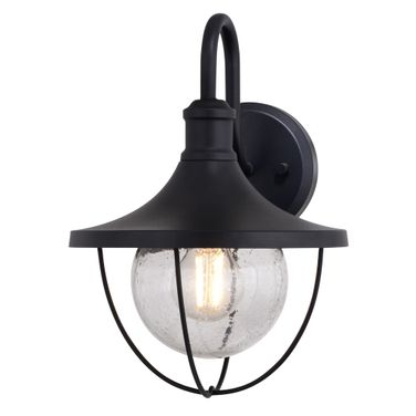 Dunlap 9 Inch Outdoor Wall Light In Textured Black