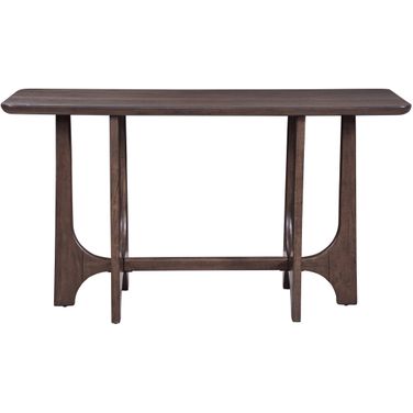 Dunnigan Rectangle Console In Antique Brown Oak