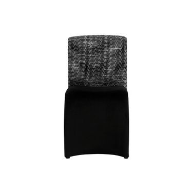 Dunnington Dining Chair In Abbington Black and Hobbes Night