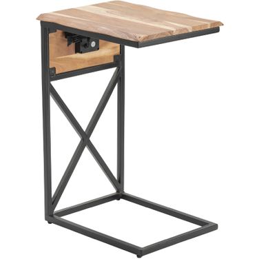 Dunwell Accent Table In Brown and Black