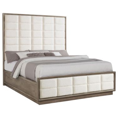 Durango 77 Inch California King Panel Bed In Washed Oak