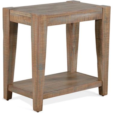 Durango Chair Side Table In Light Brown