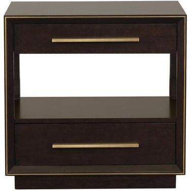 Durango 2-drawer Nightstand Smoked Peppercorn