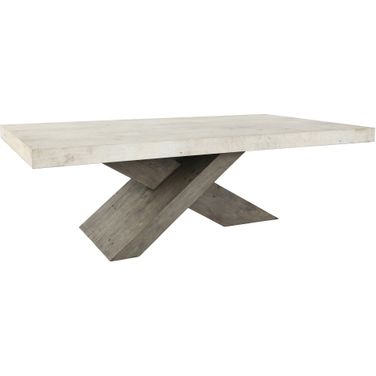 Durant Coffee Table In Distressed Gray and Antique White