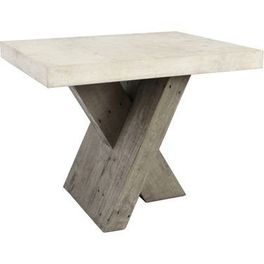 Durant End Table In Distressed Gray