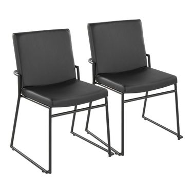 Dutchess Dining Chair Set of 2 In Black