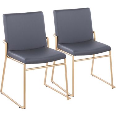 Dutchess Dining Chair Set of 2 In Grey