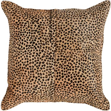 DV Leopard Hide 20x20 Pillow In Camel and Black