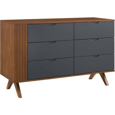 Dylan Dresser In Walnut Gray