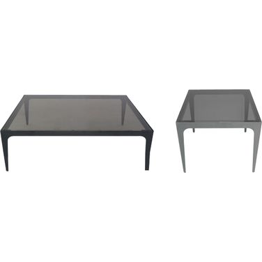 Dynasty Occasional Table Set In Black and Gray