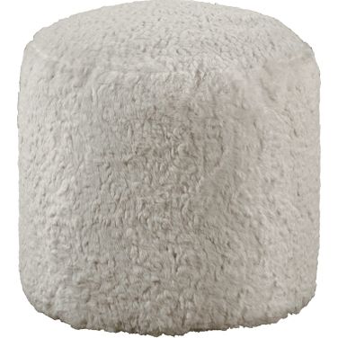 Easley Pouf In White
