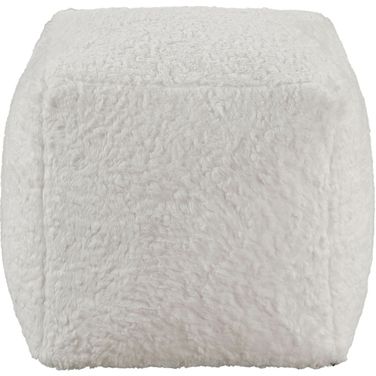 Easley Pouf In White