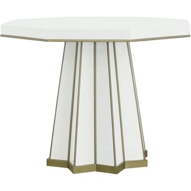 East Camden Center Hall Table In Pearl
